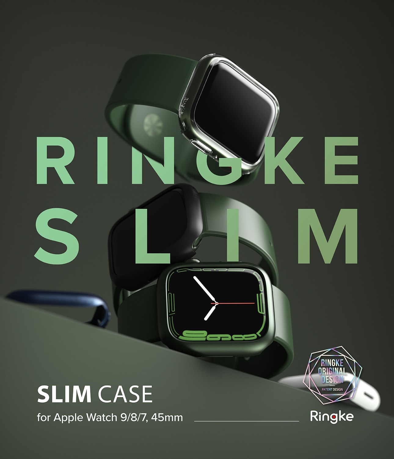 Slim Case (2-pack) Apple Watch Series 8 45mm Flerfarget/mønster