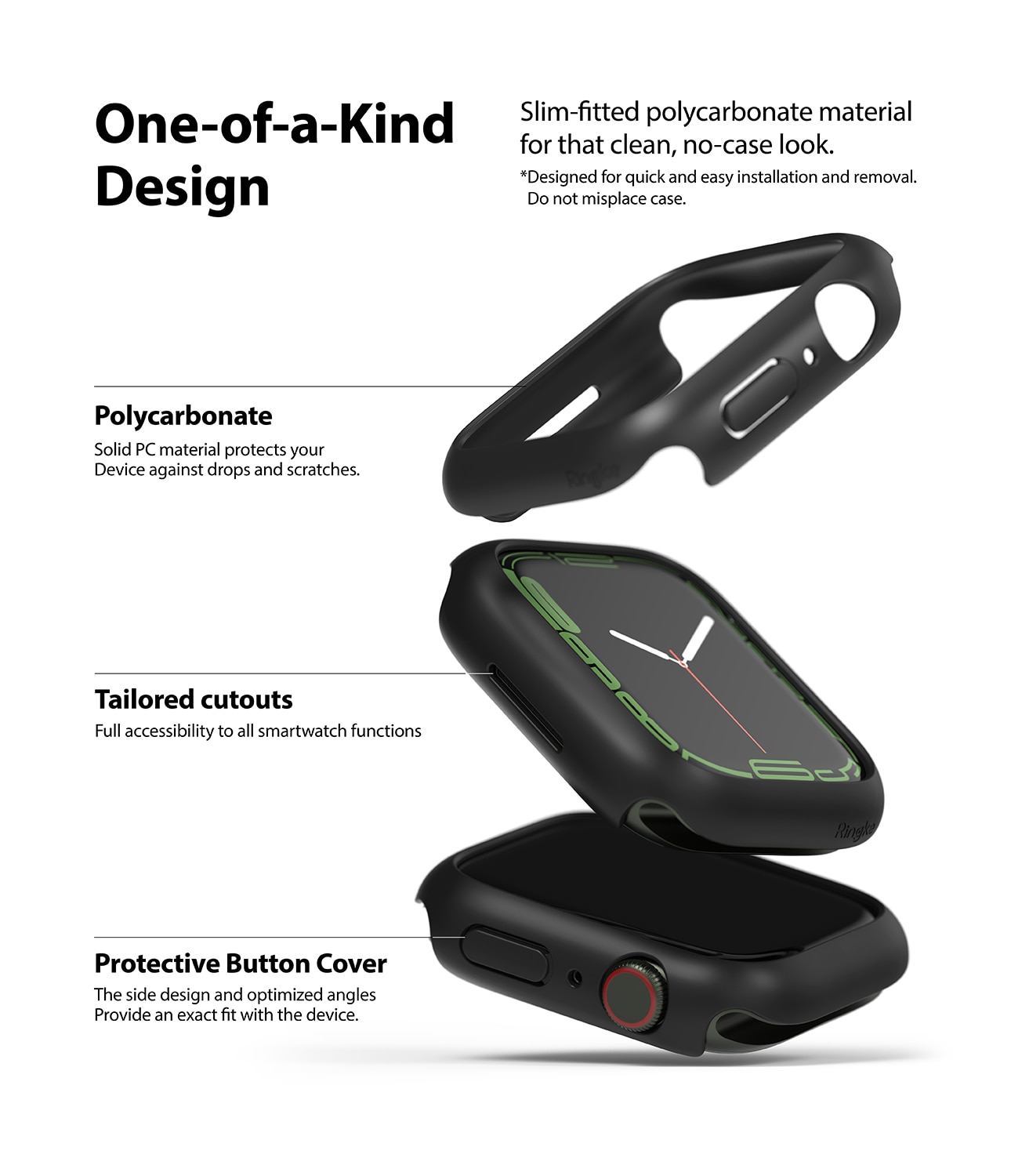Slim Case (2-pack) Apple Watch Series 8 45mm Flerfarget/mønster