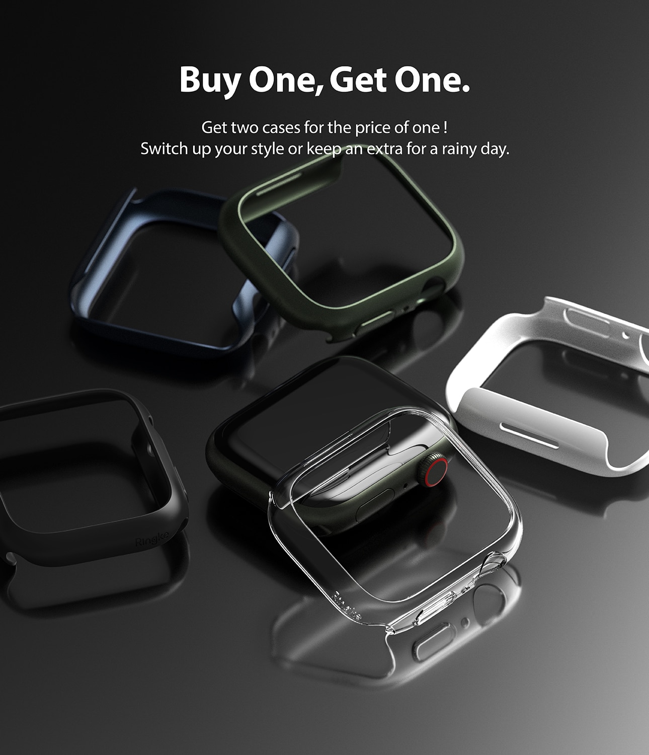 Slim Case (2-pack) Apple Watch Series 8 45mm Flerfarget/mønster