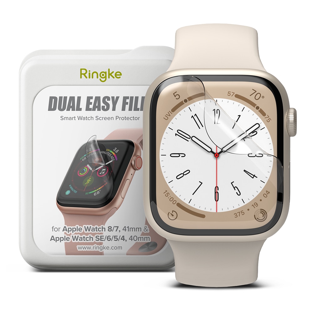 Dual Easy Screen Protector (3-pack) Apple Watch 45mm Series 7