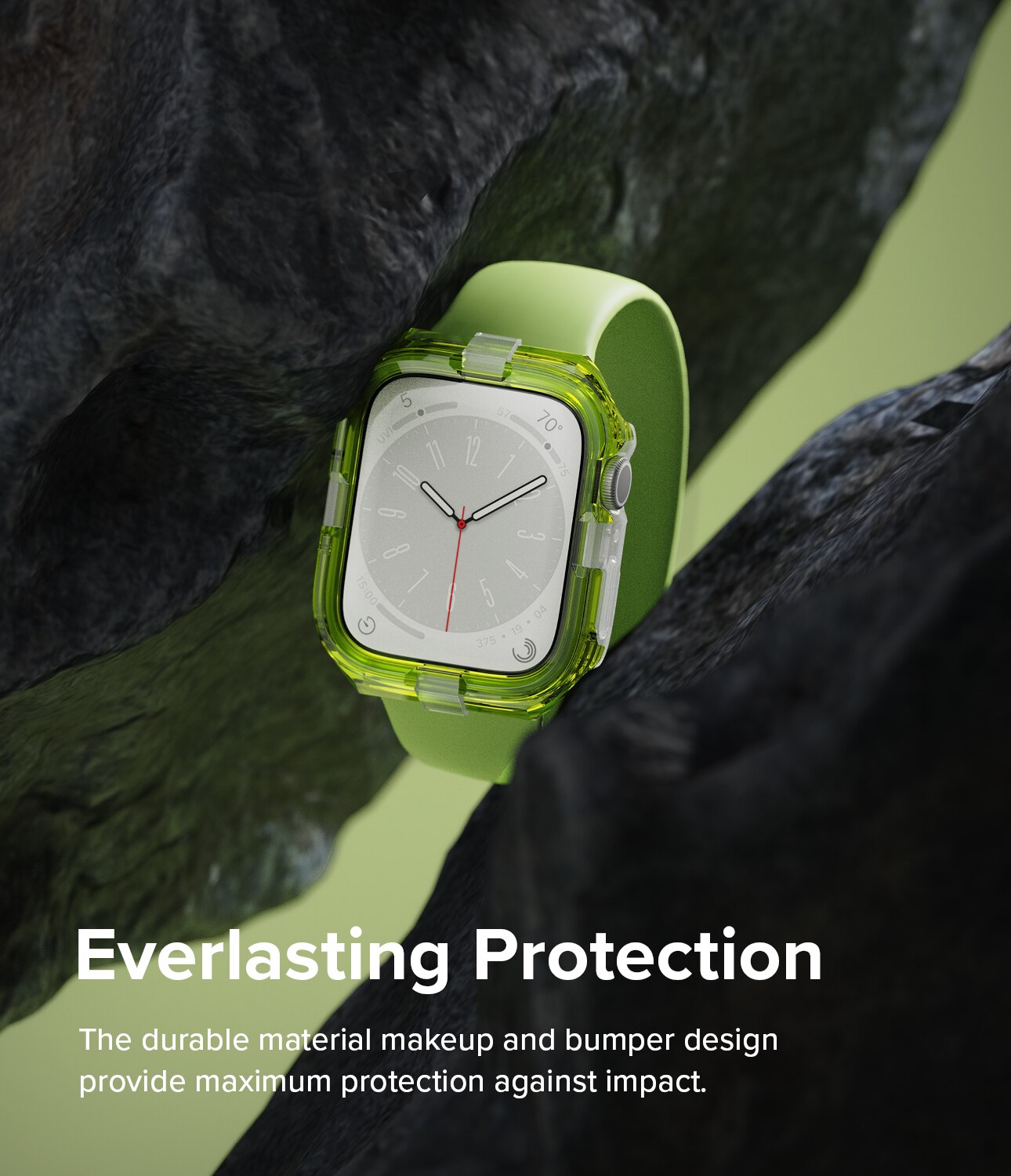 Fusion Bumper Apple Watch 45mm Series 8 Neon Green