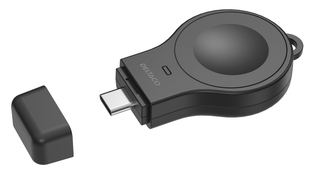 Trådløs Liten Apple Watch-lader USB-C 2W svart