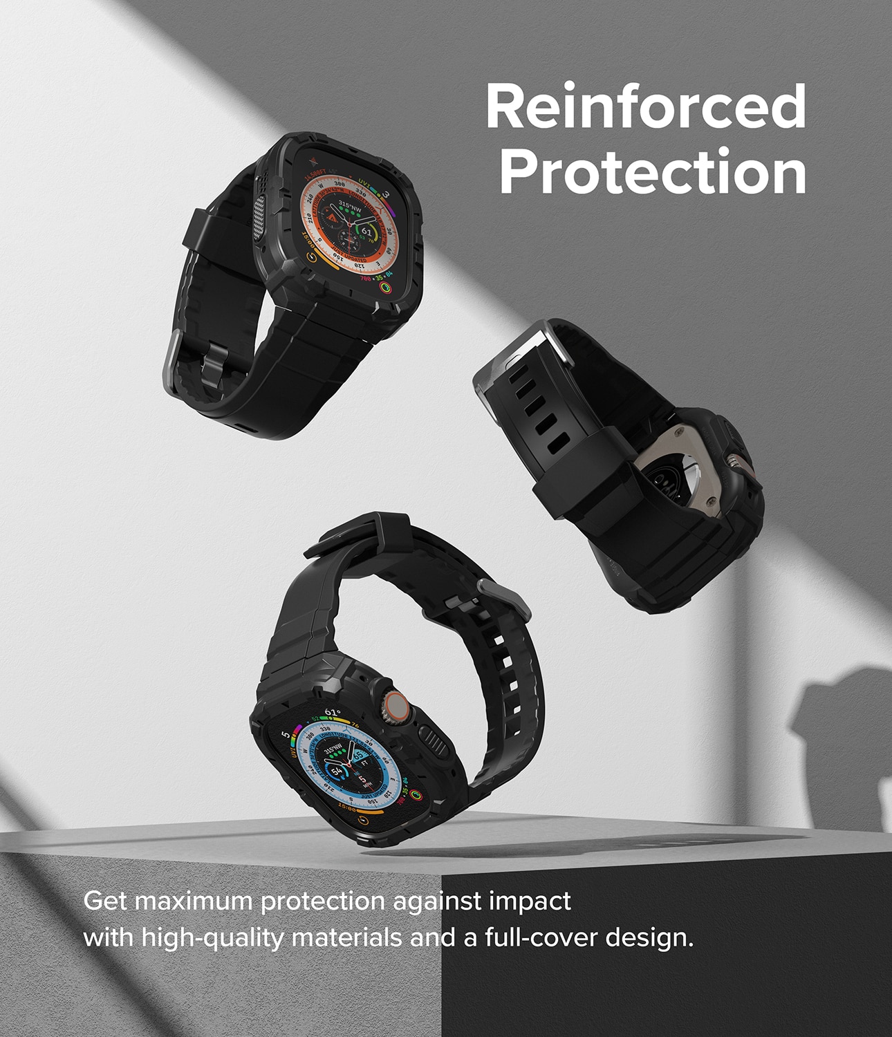 Fusion-X Guard Case+Band Apple Watch Ultra 49mm Black