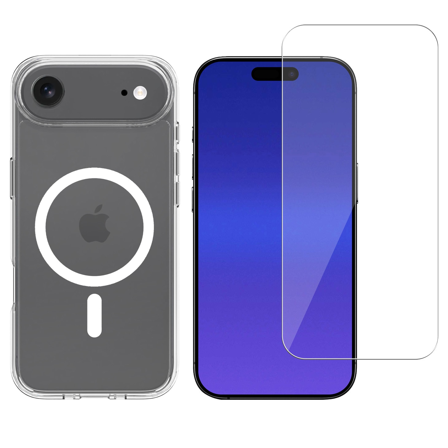 iPhone Air Sett Hybriddeksel MagSafe og Skjermbeskytter i glass