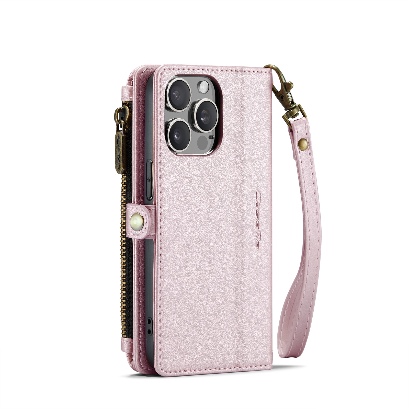 Lommebokveske iPhone 15 Pro rosa