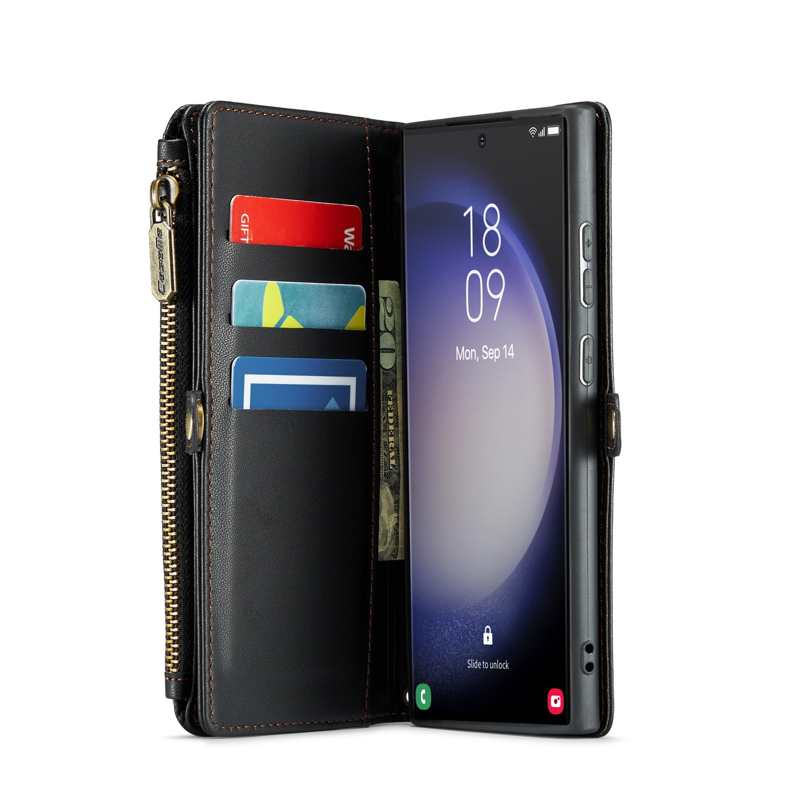 Lommebokveske Samsung Galaxy S23 Ultra svart