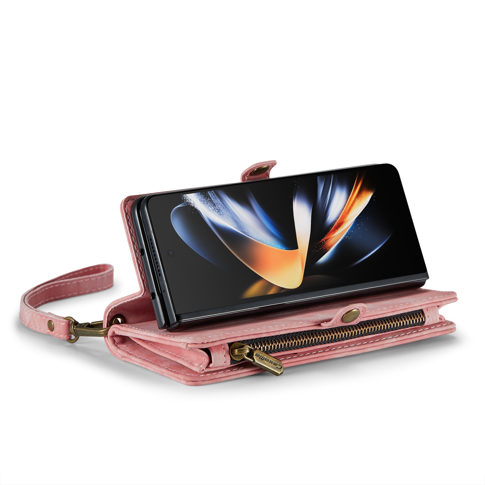Multi-slot Lommeboksetui Samsung Galaxy Z Fold 4 Rosa