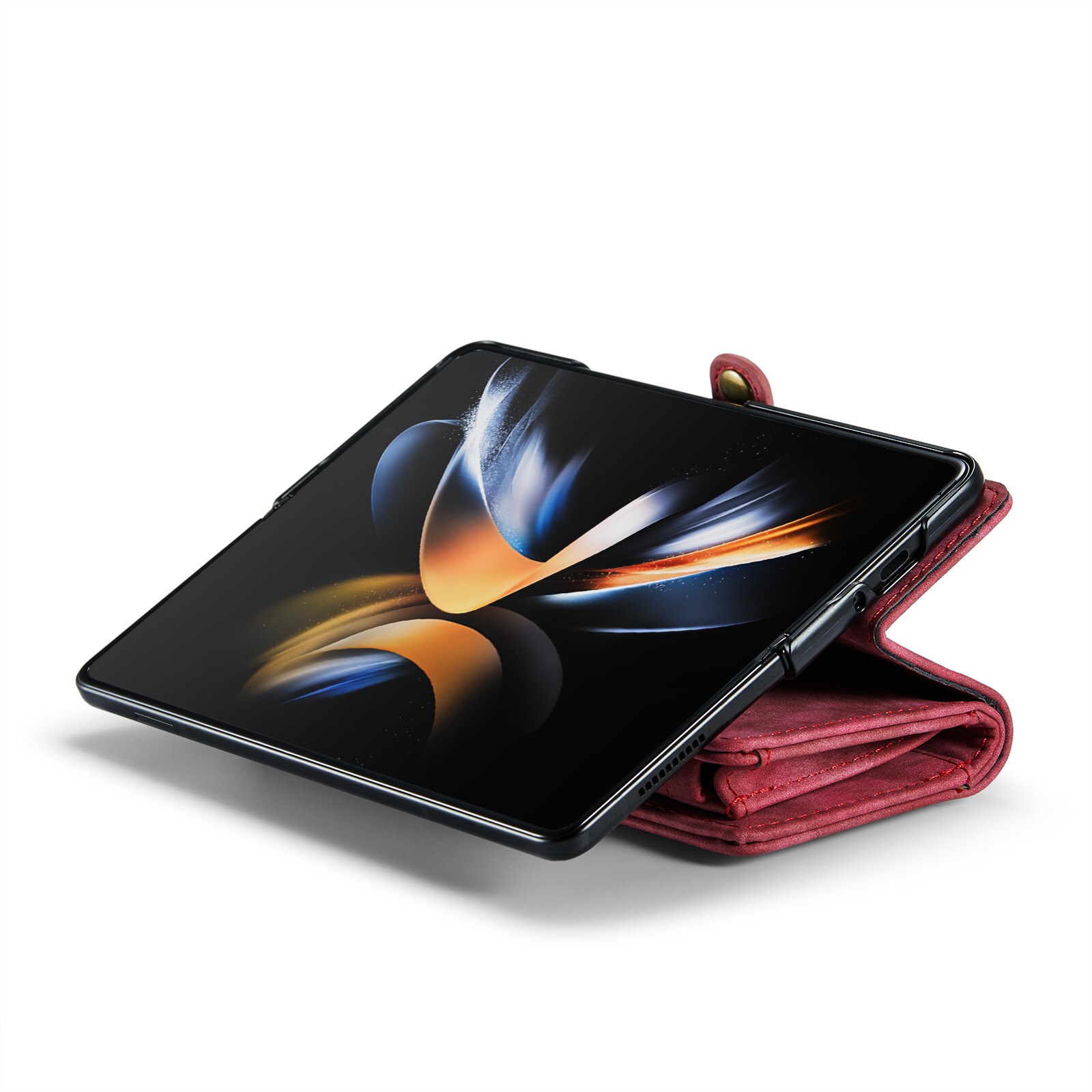 Multi-slot Lommeboksetui Samsung Galaxy Z Fold 5 Rød