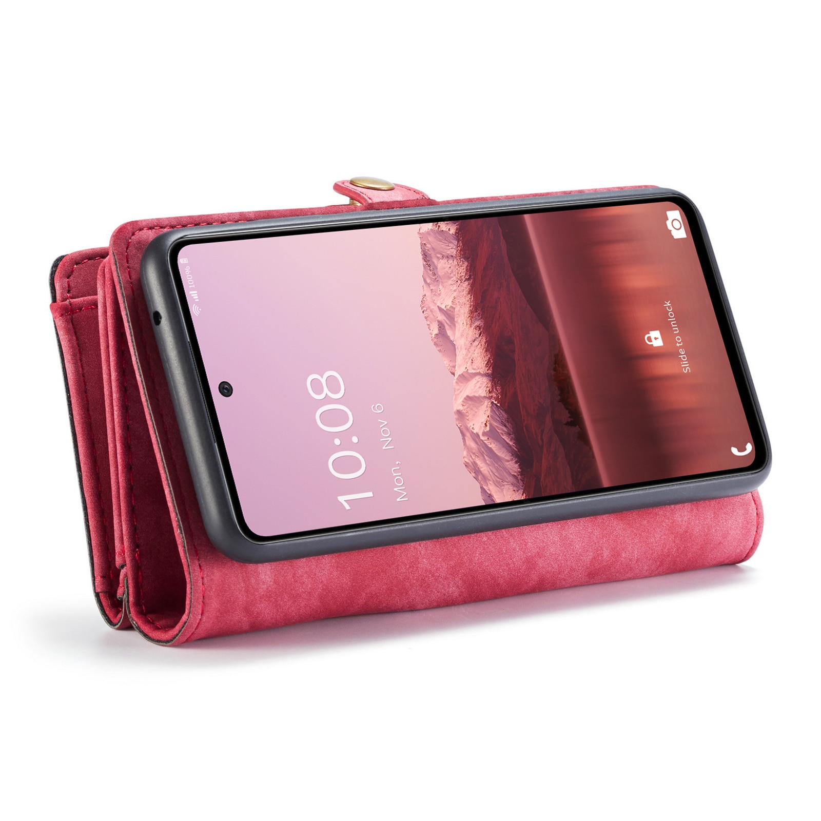 Multi-slot Lommeboksetui Samsung Galaxy A33 rød