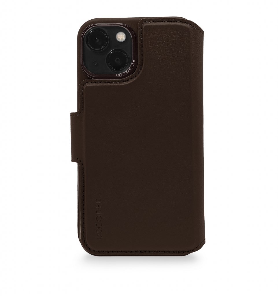 Detachable Wallet Leather iPhone 14 Brown