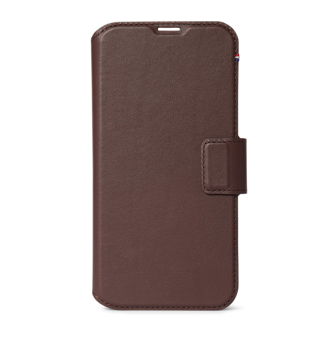 Detachable Wallet Leather iPhone 14 Pro Brown