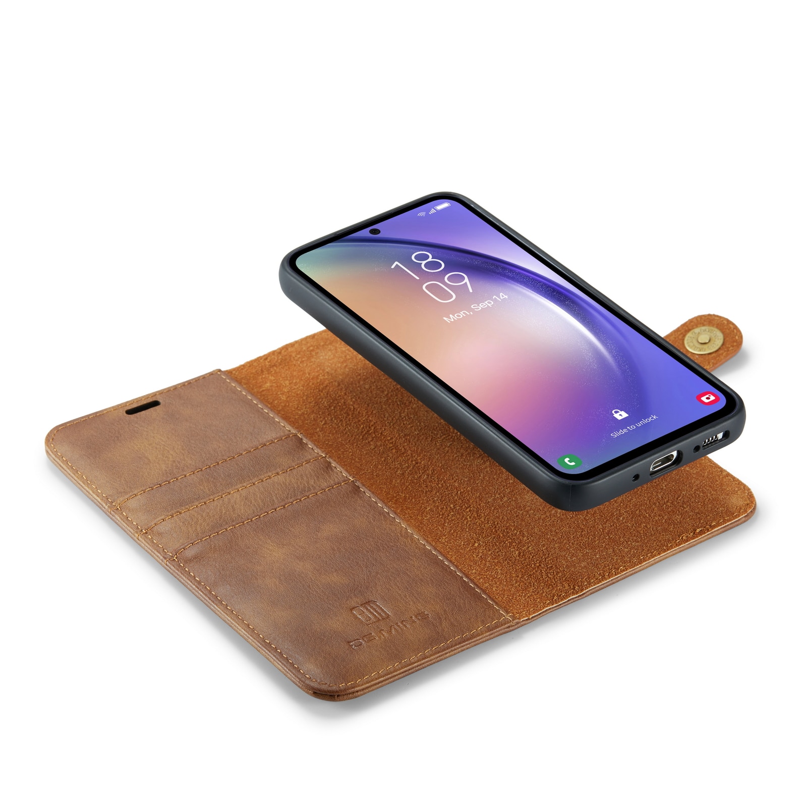 Magnet Wallet Samsung Galaxy A54 Cognac