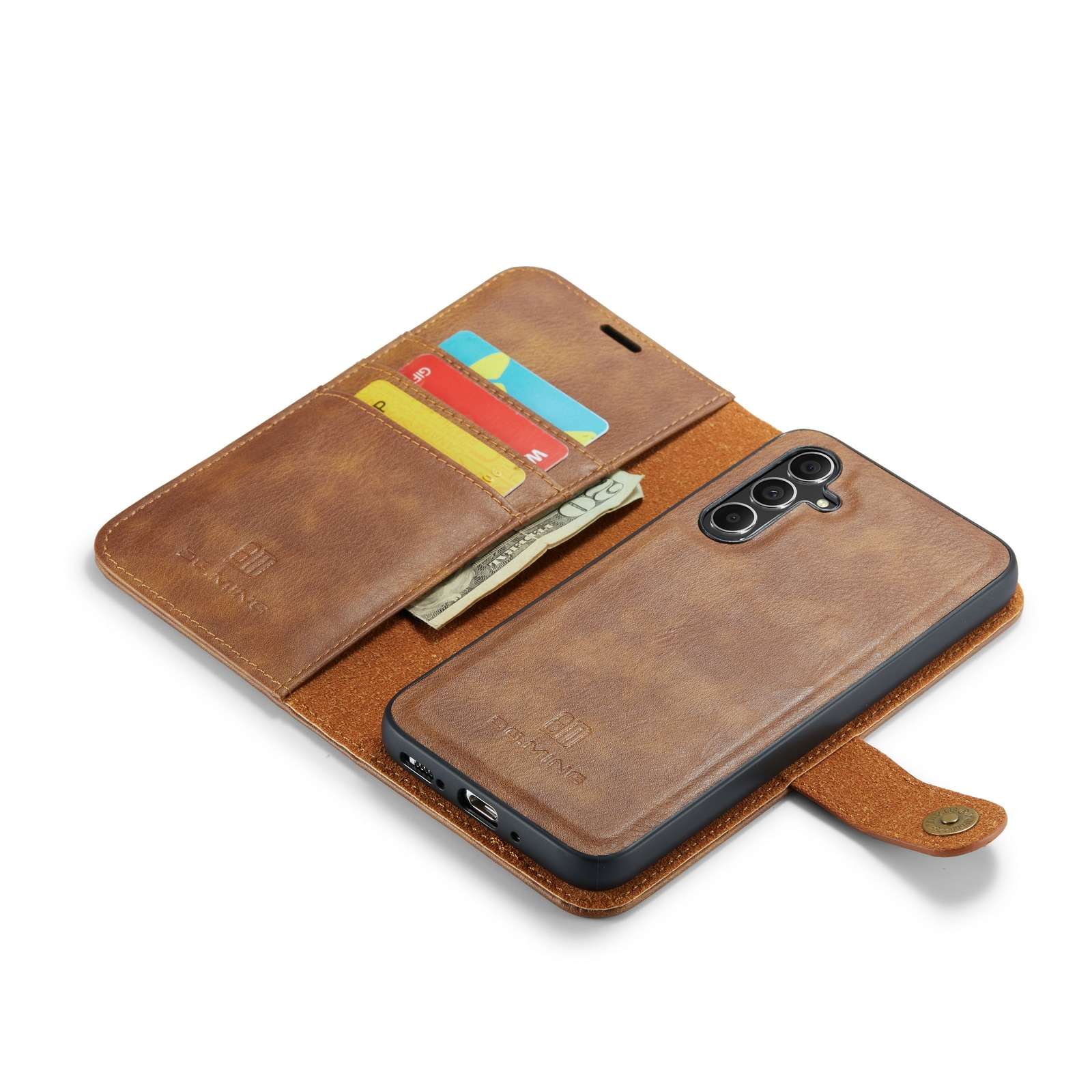 Magnet Wallet Samsung Galaxy S23 FE Cognac