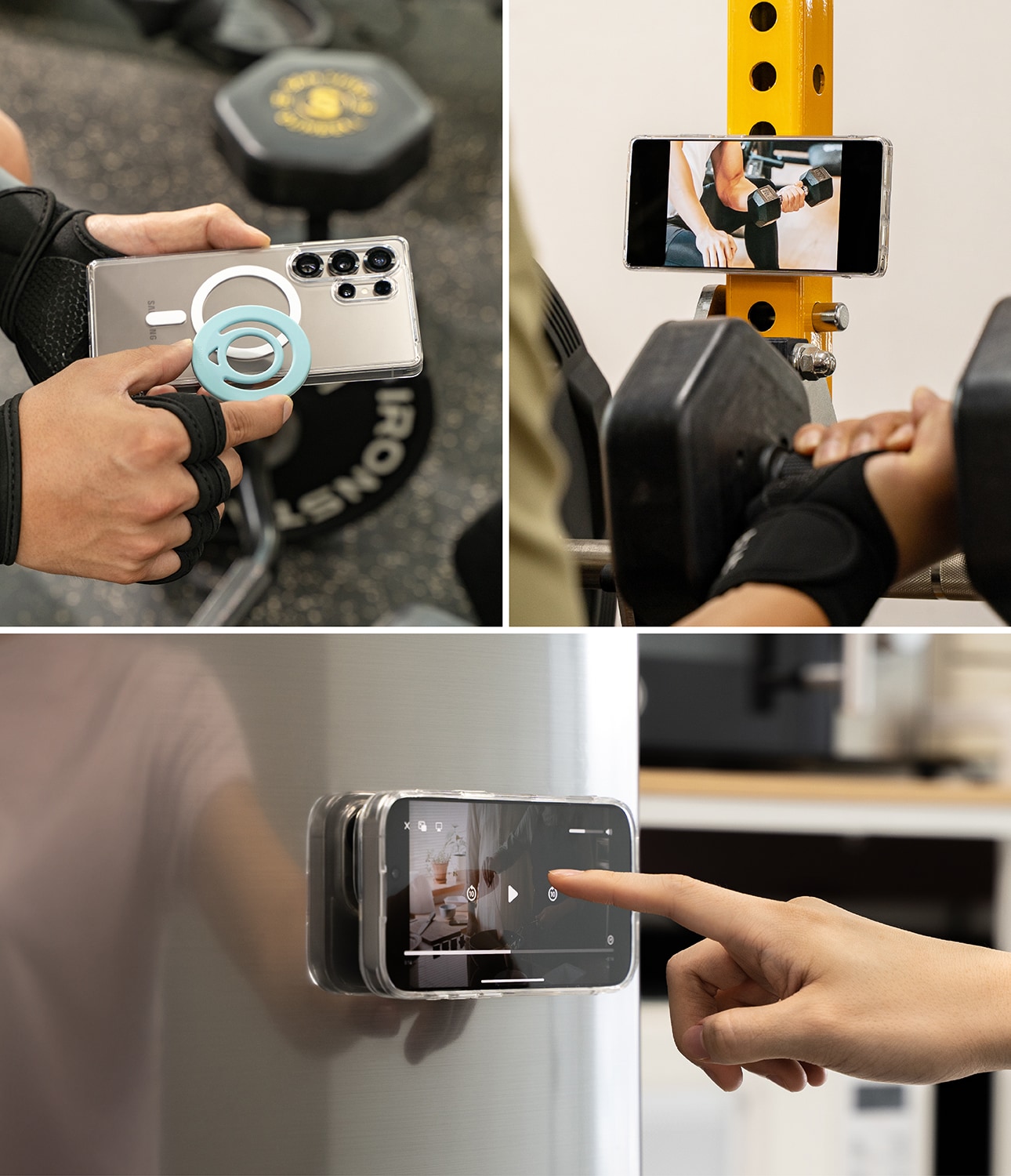 Dual Magnetic Silicone Ring Svart