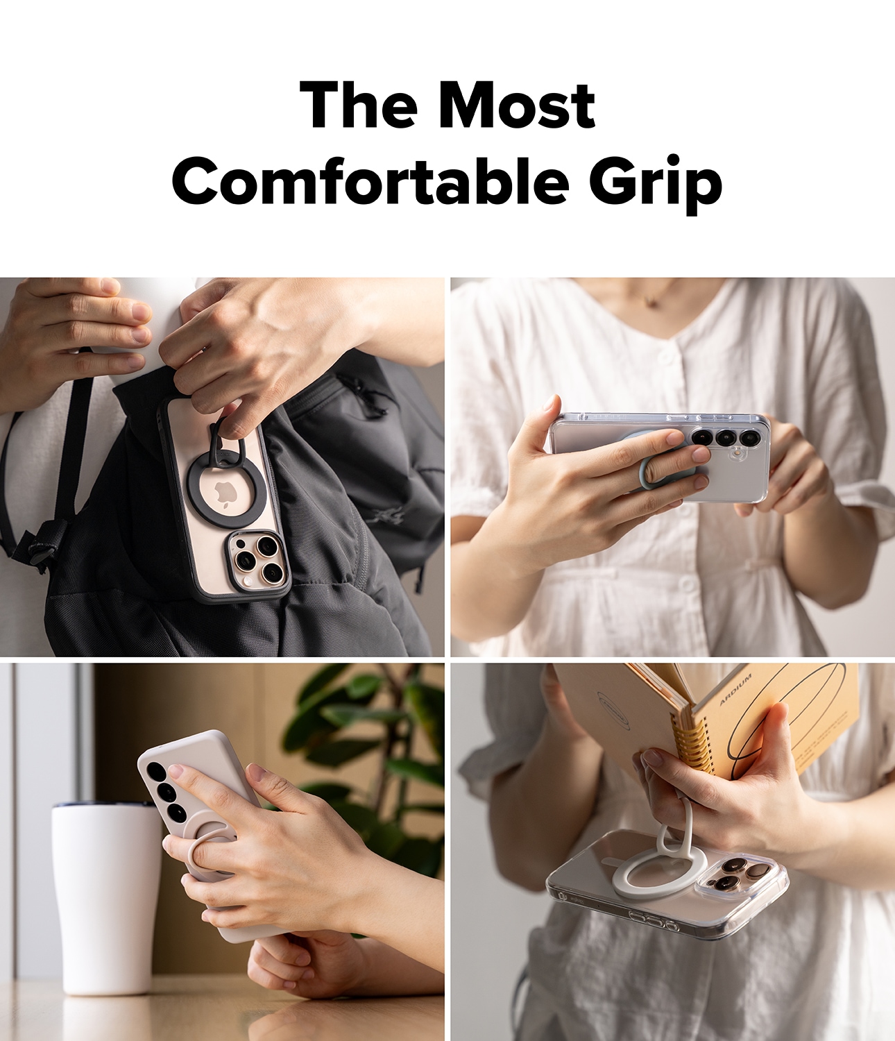 Dual Magnetic Silicone Ring Svart