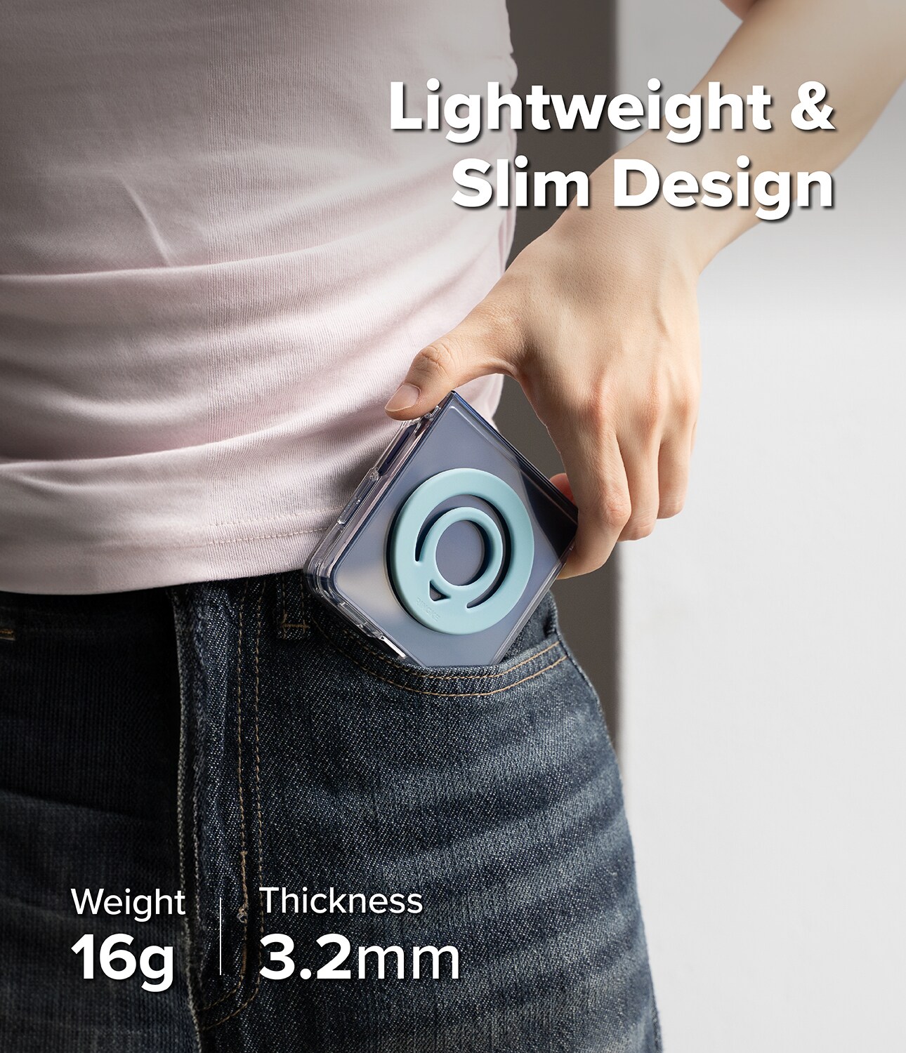 Dual Magnetic Silicone Ring Light Teal