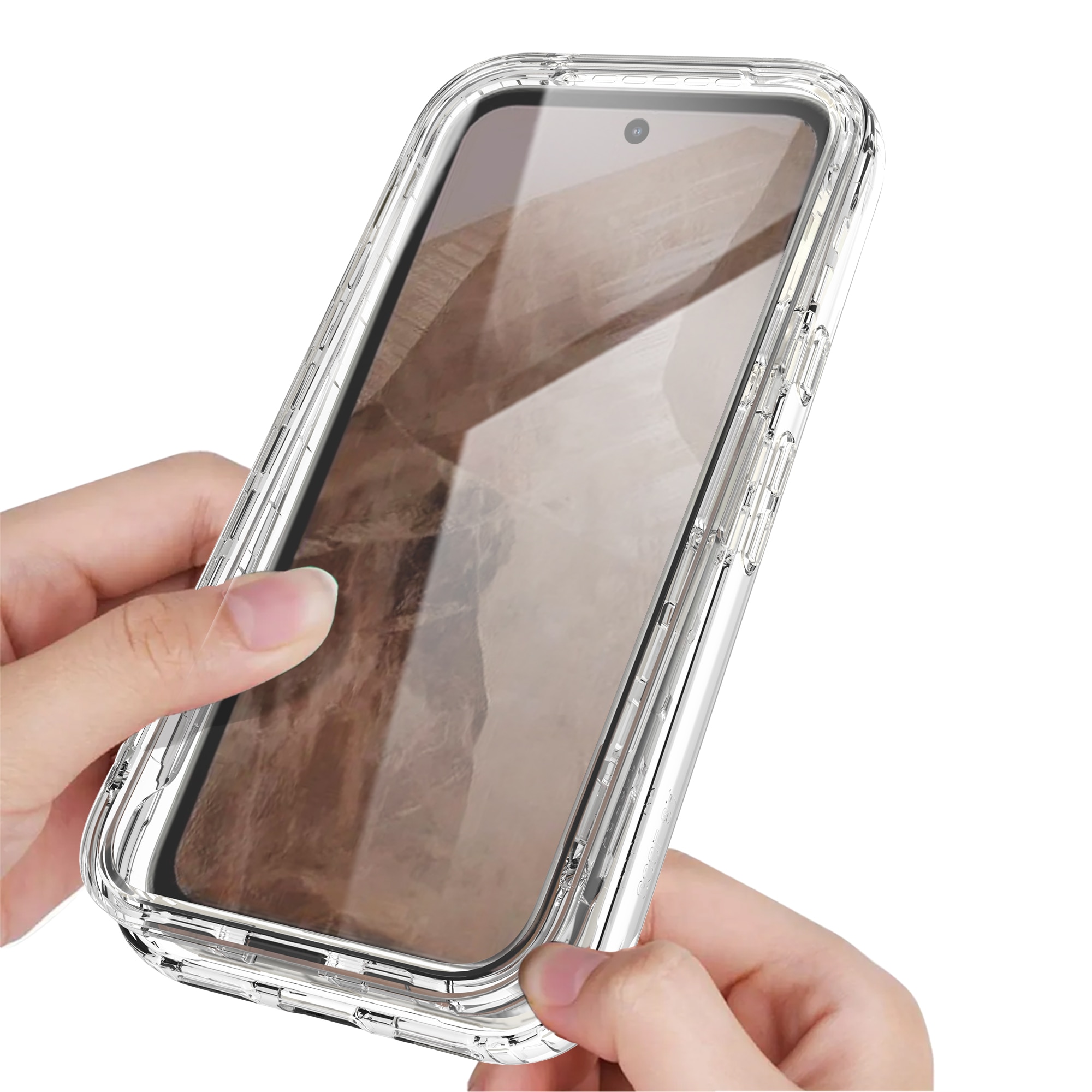 Full Protection Case Google Pixel 8a Gjennomsiktig