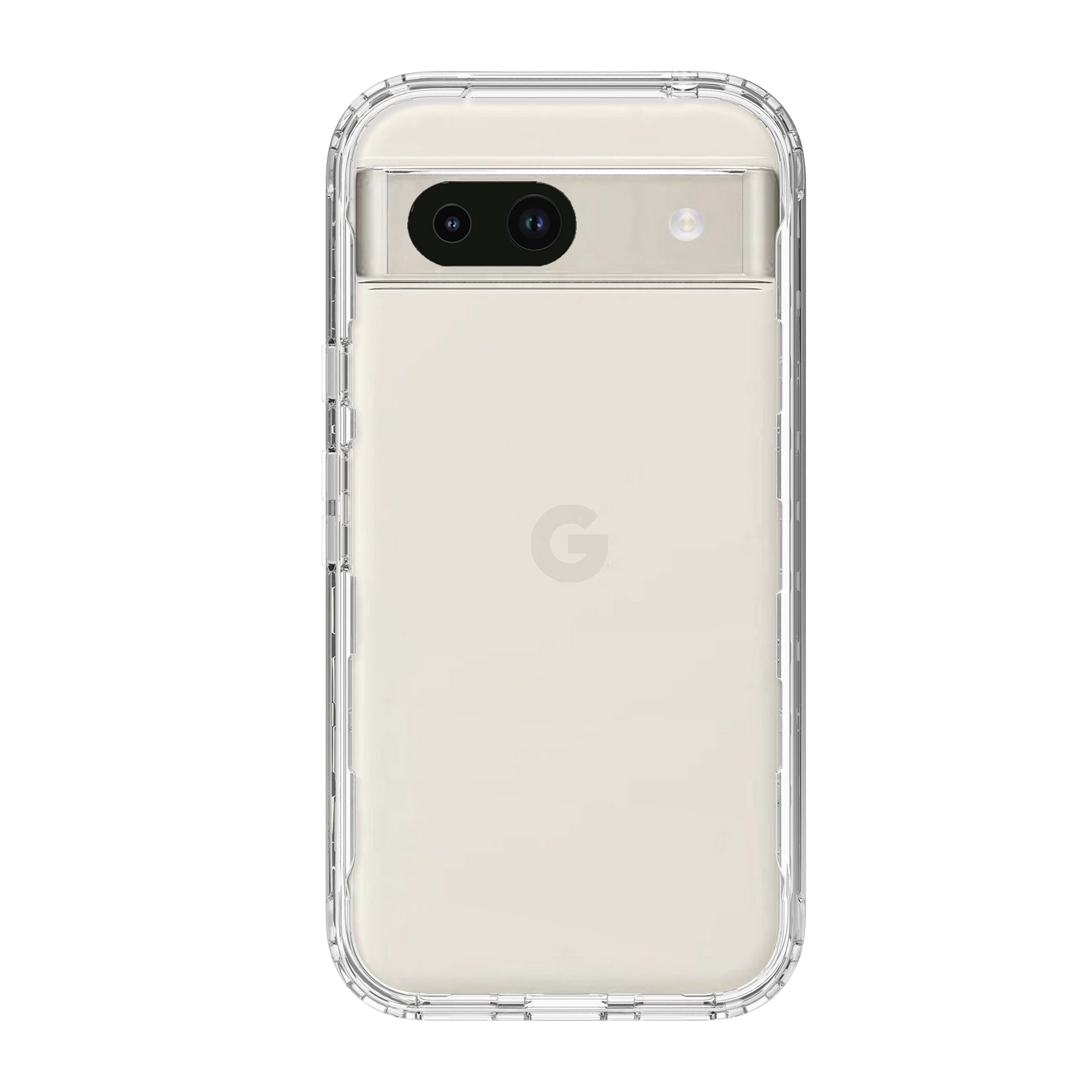 Full Protection Case Google Pixel 8a gjennomsiktig