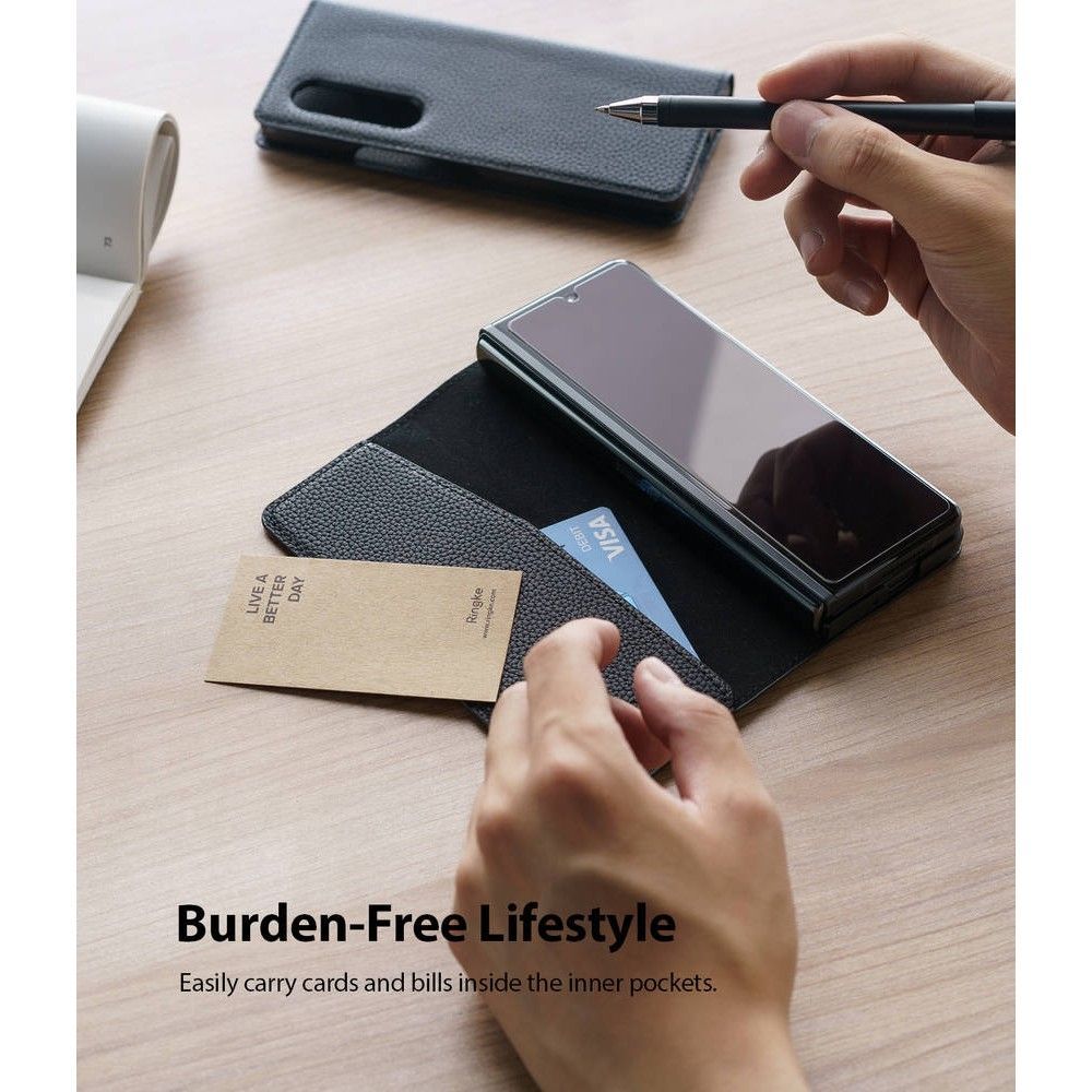Folio Signature Cover Samsung Galaxy Z Fold 3 Black