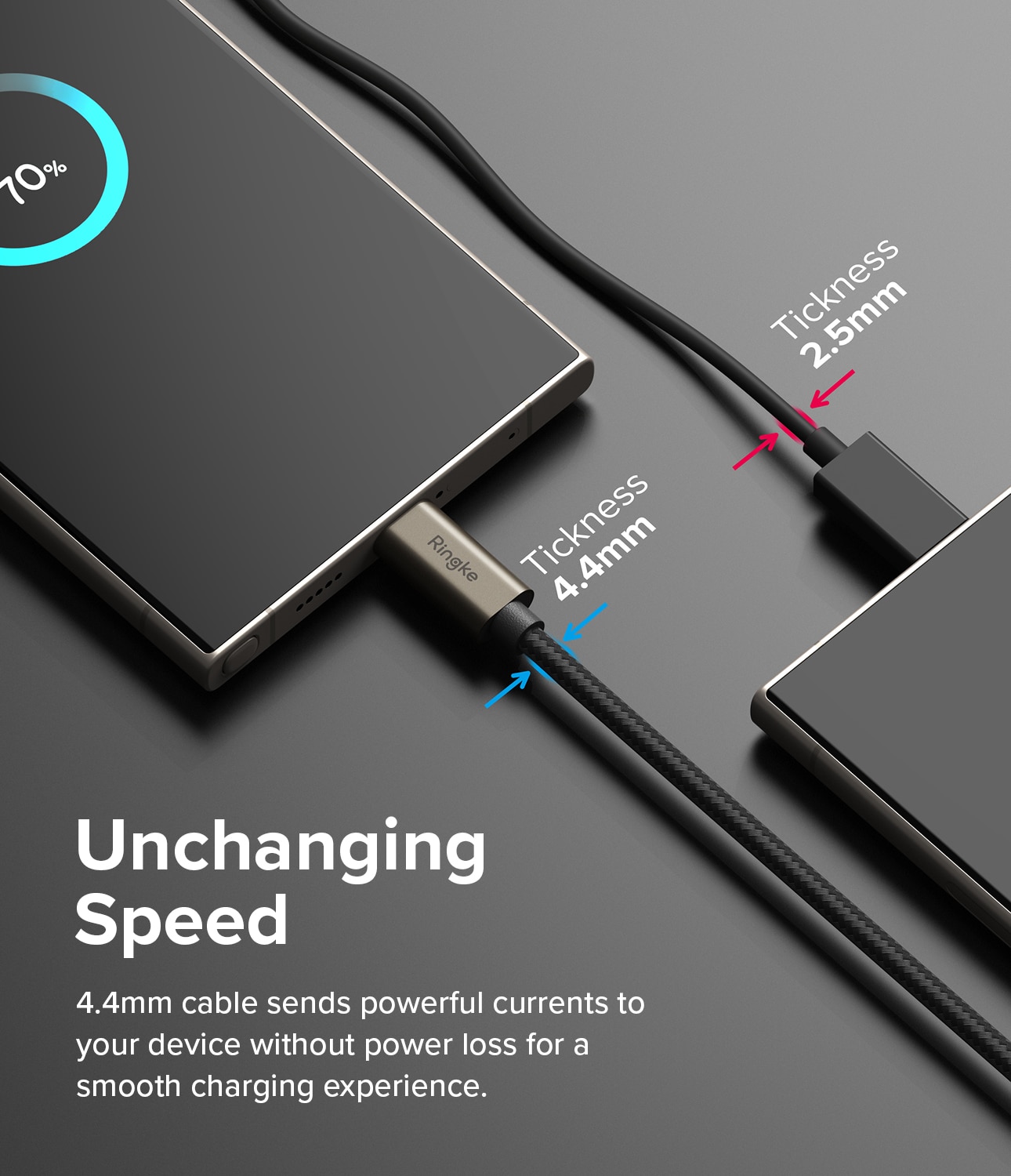 Fast Charging Basic Kabel USB-A -> USB-C 1m svart