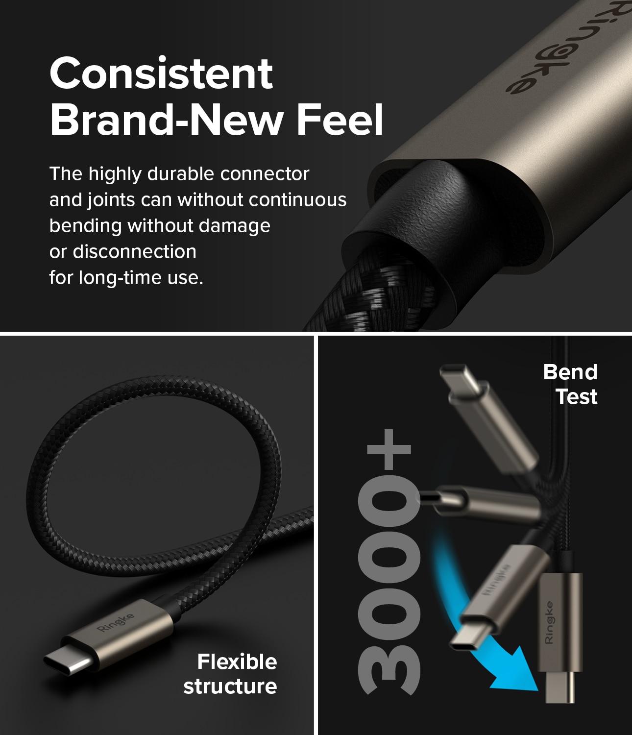 Fast Charging Basic Kabel USB-A -> USB-C 1m svart