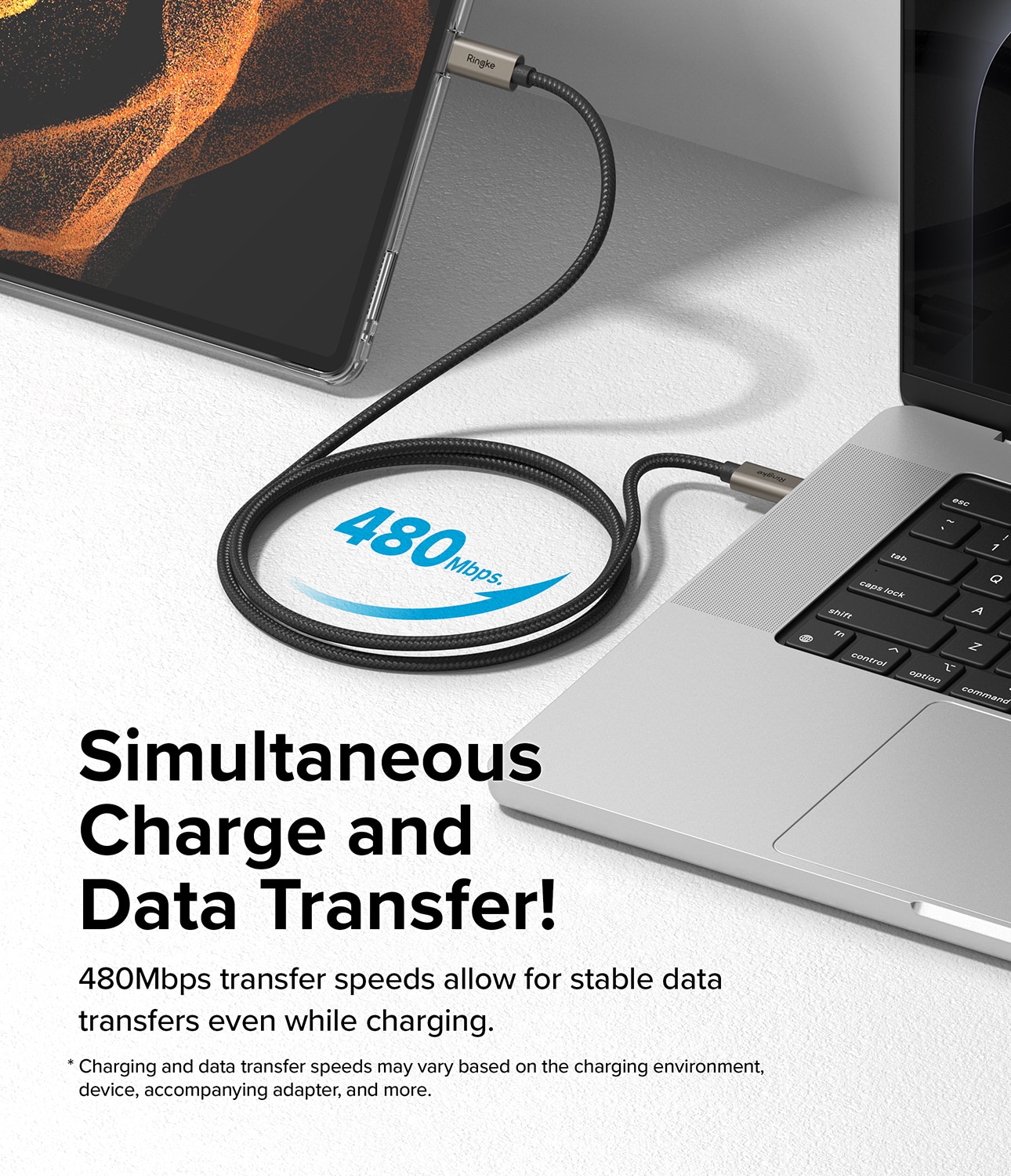 Fast Charging Basic Kabel USB-C -> USB-C 2m svart