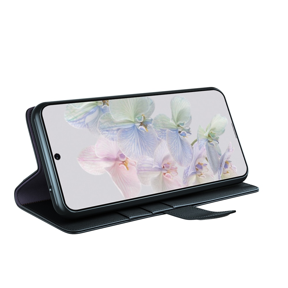 Ekte Lærveske Google Pixel 7 Pro Svart
