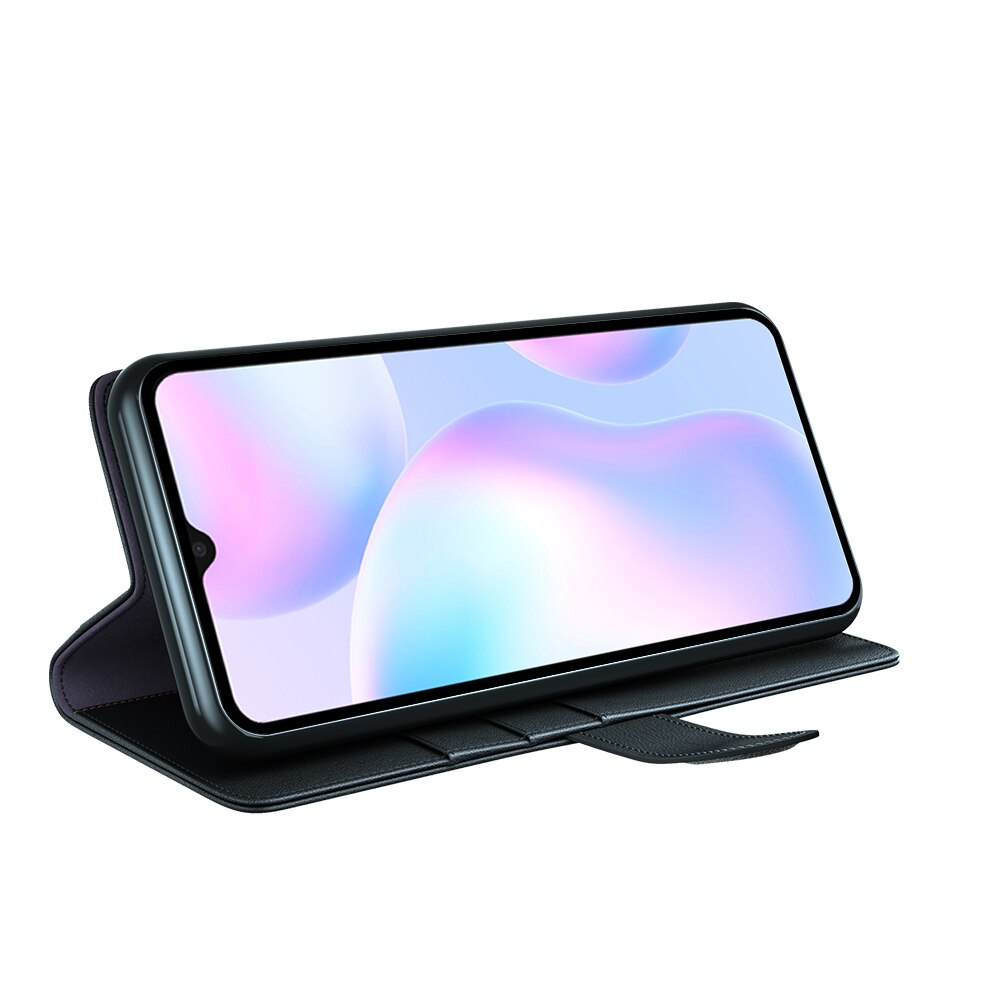 Ekte Lærveske Xiaomi Redmi 9AT Svart