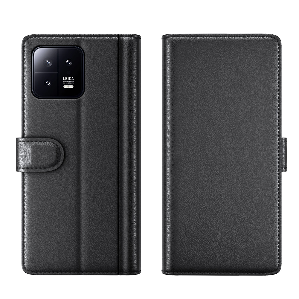 Ekte Lærveske Xiaomi 13 Svart