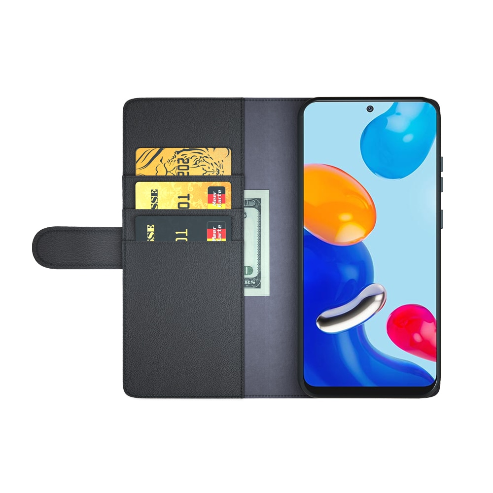 Ekte Lærveske Xiaomi Redmi Note 11 Pro svart