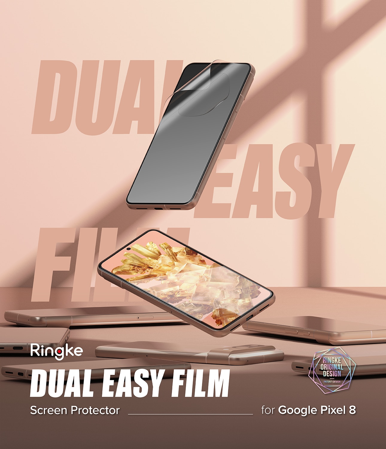 Dual Easy Screen Protector (2-pack) Google Pixel 8