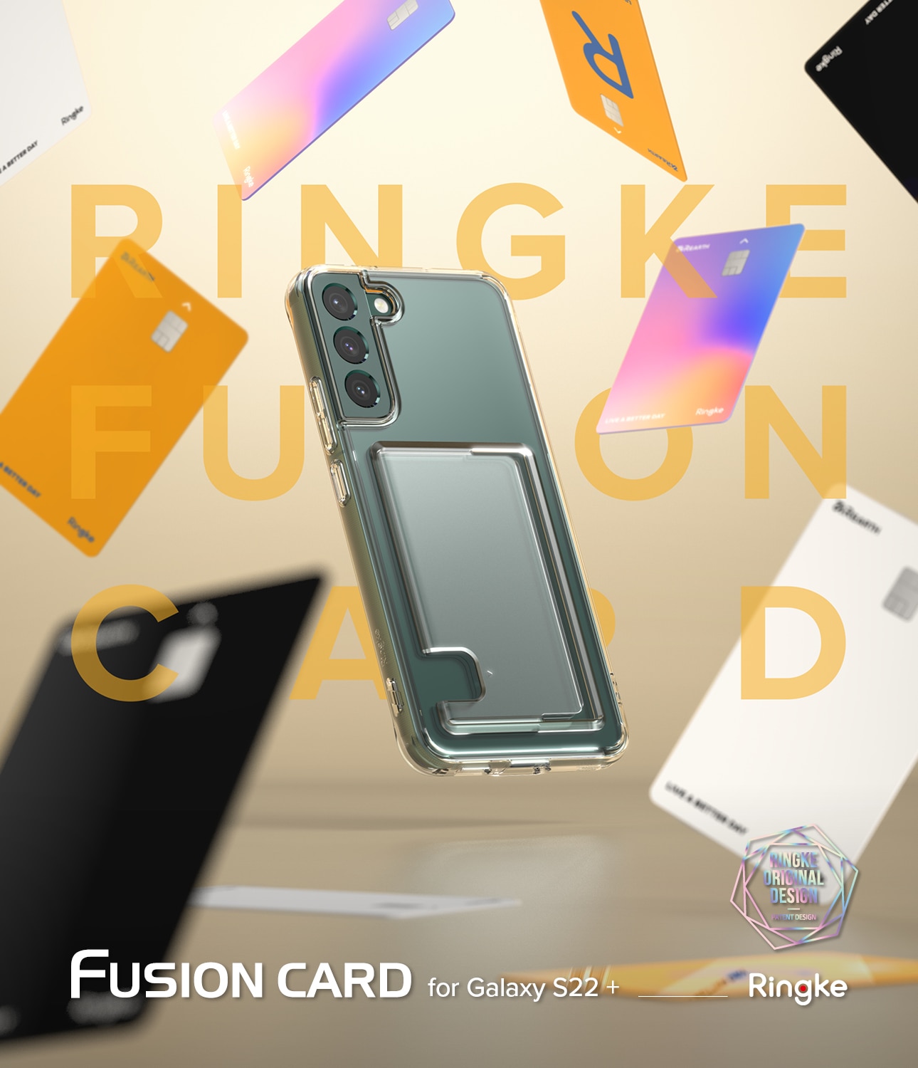 Fusion Card Case Galaxy S22 Plus Clear