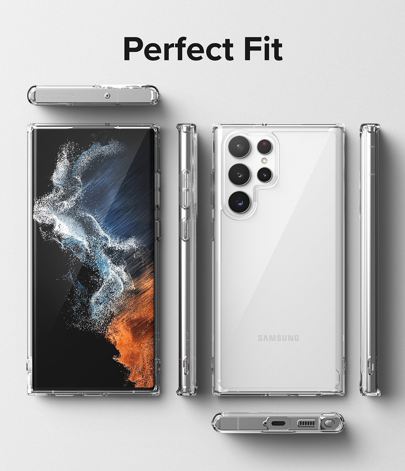 Fusion Case Samsung Galaxy S22 Ultra Gjennomsiktig