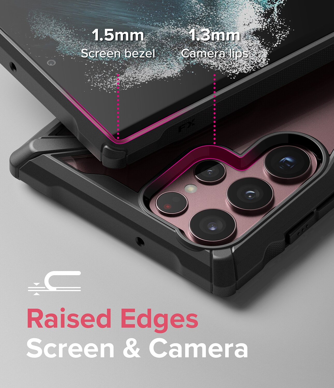 Fusion X Case Samsung Galaxy S22 Ultra Svart