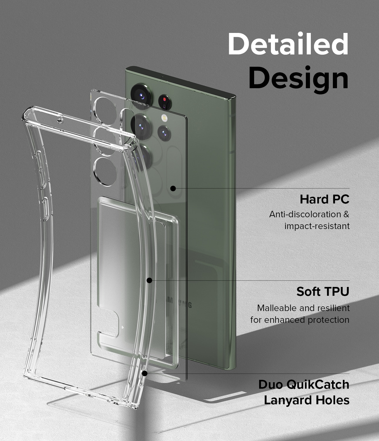 Fusion Card Case Samsung Galaxy S23 Ultra Clear