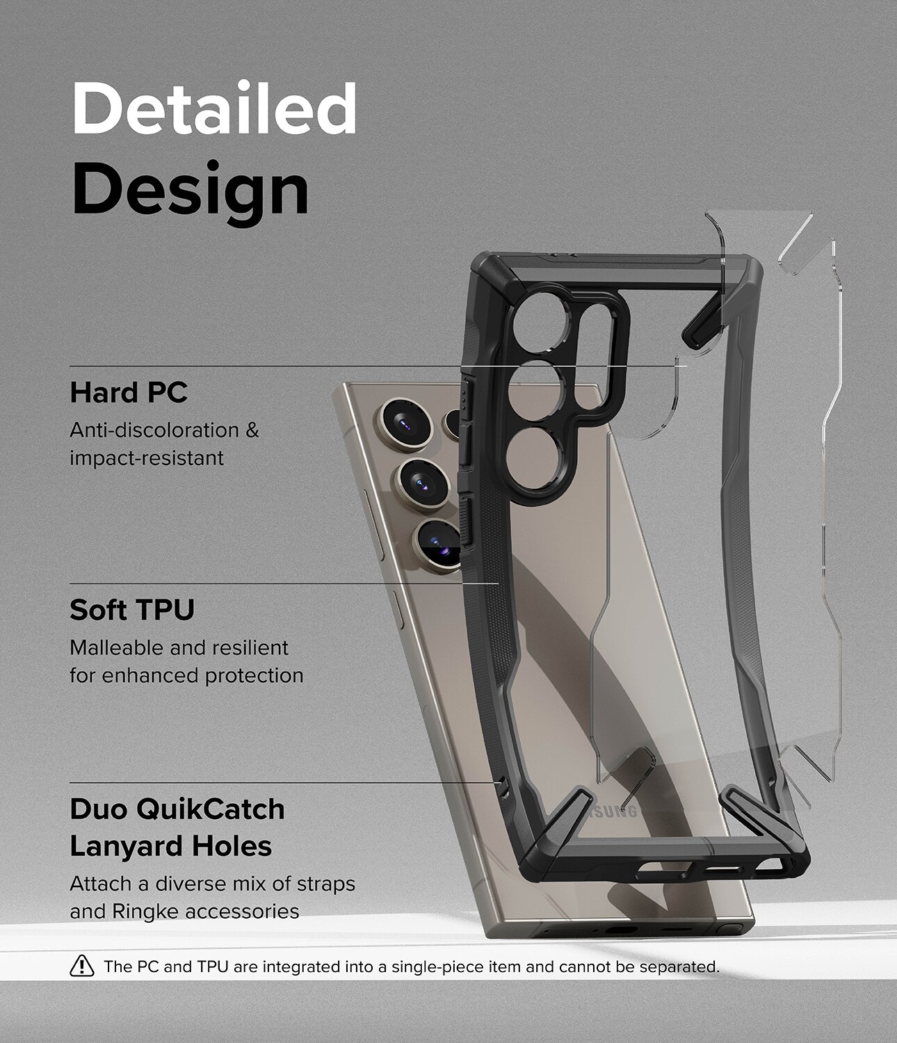 Fusion X Case Samsung Galaxy S24 Ultra Svart