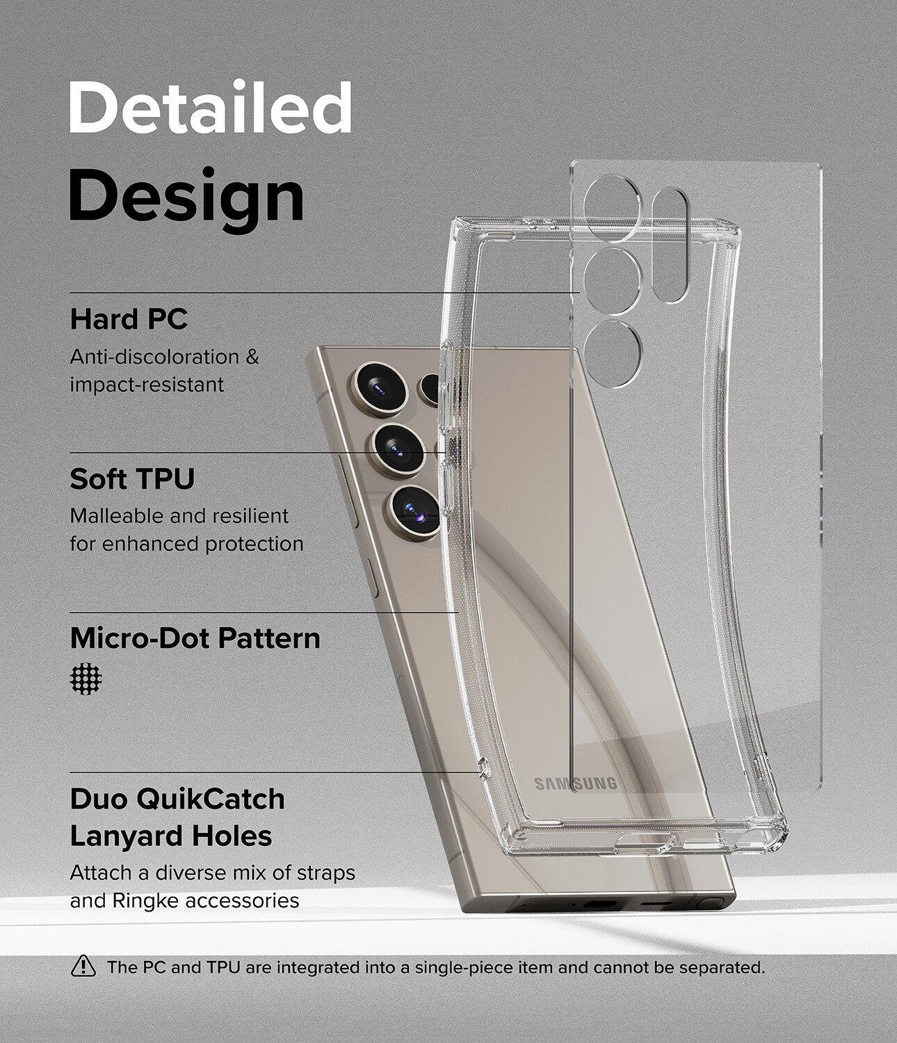 Fusion Case Samsung Galaxy S24 Ultra Gjennomsiktig