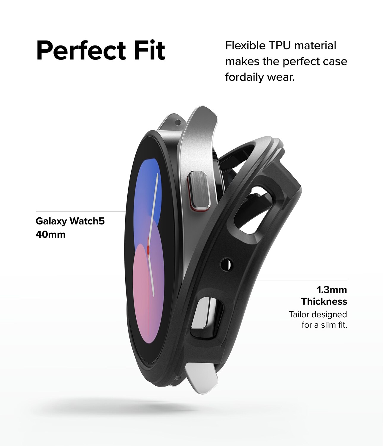Air Sports Case Samsung Galaxy Watch 5 40mm Svart