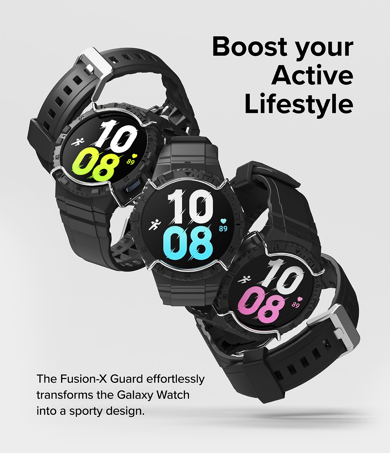 Fusion-X Guard Case+Band Samsung Galaxy Watch 5 44mm Black