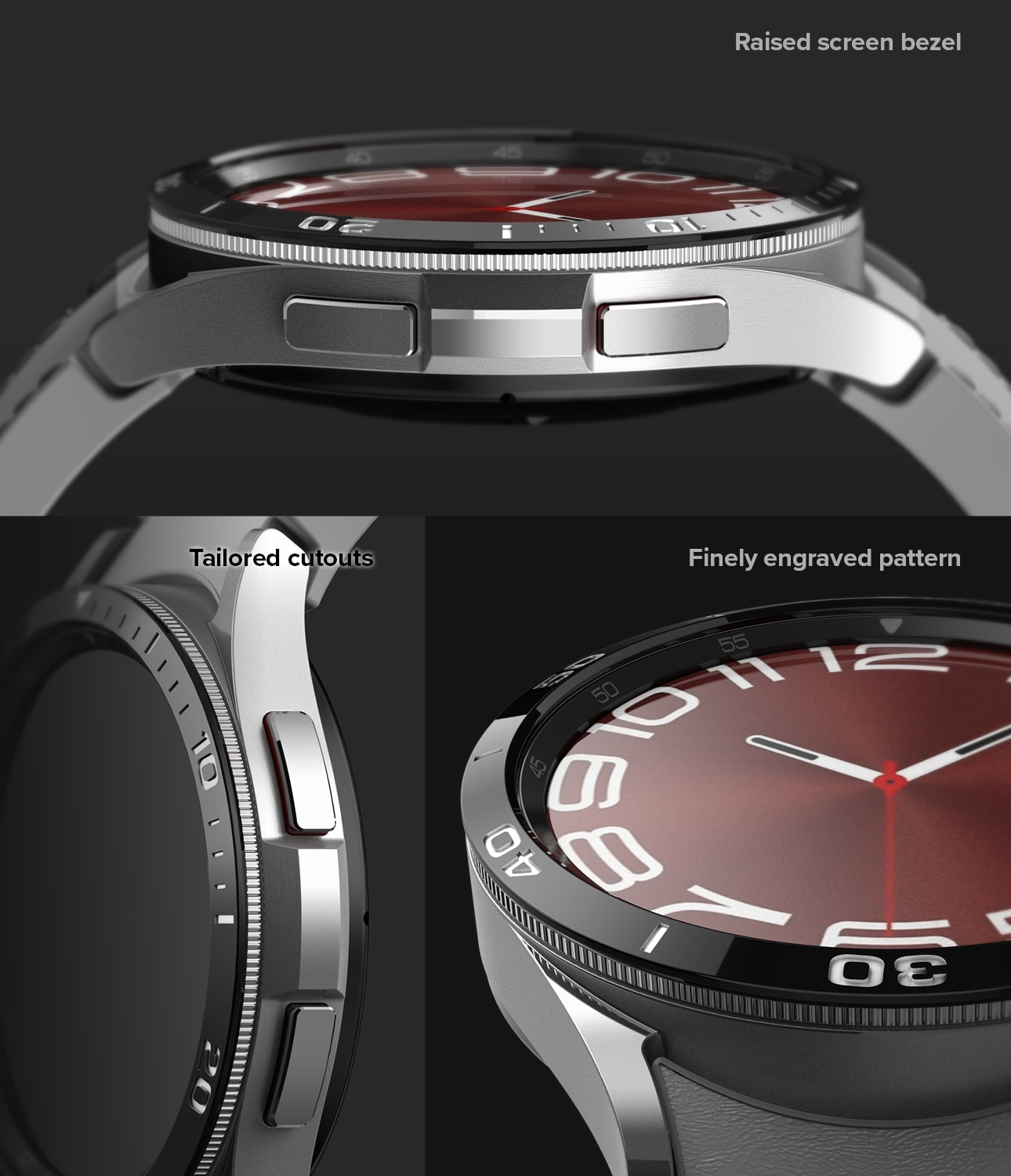 Bezel Styling Samsung Galaxy Watch 6 Classic 43mm Black