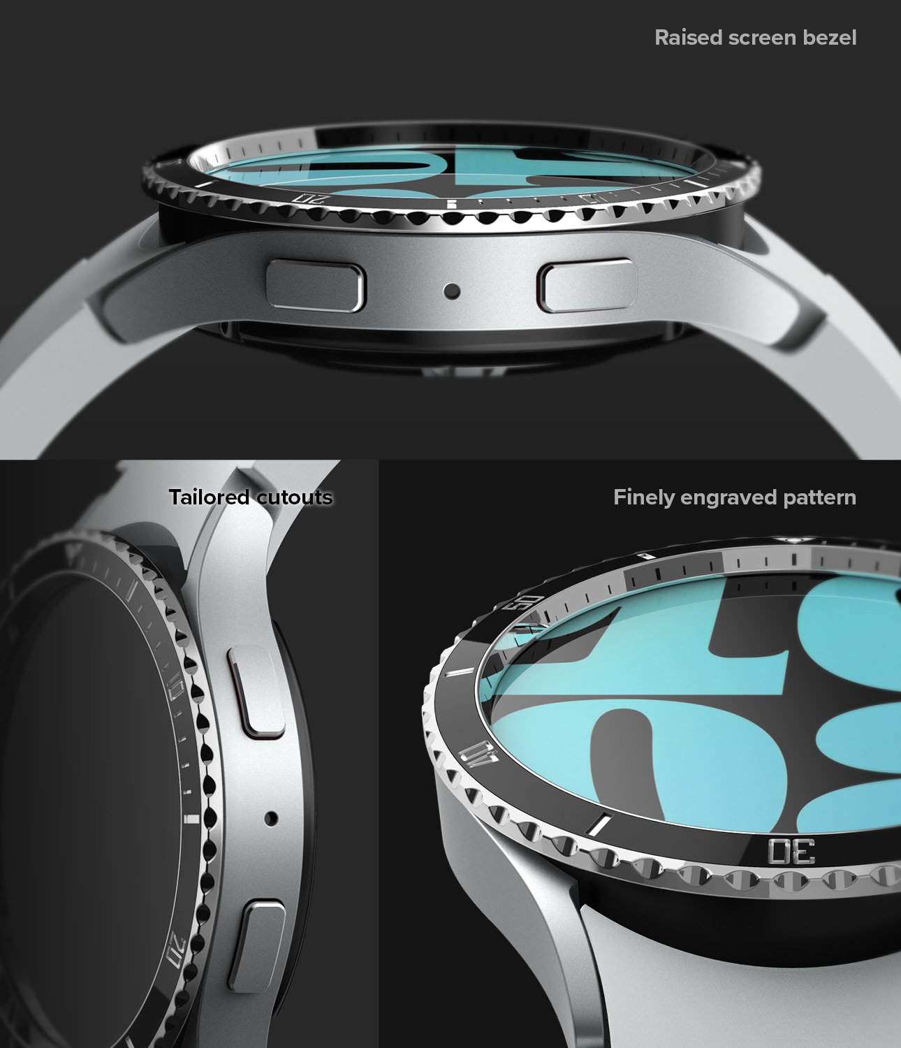 Bezel Styling Samsung Galaxy Watch 6 40mm Fluted