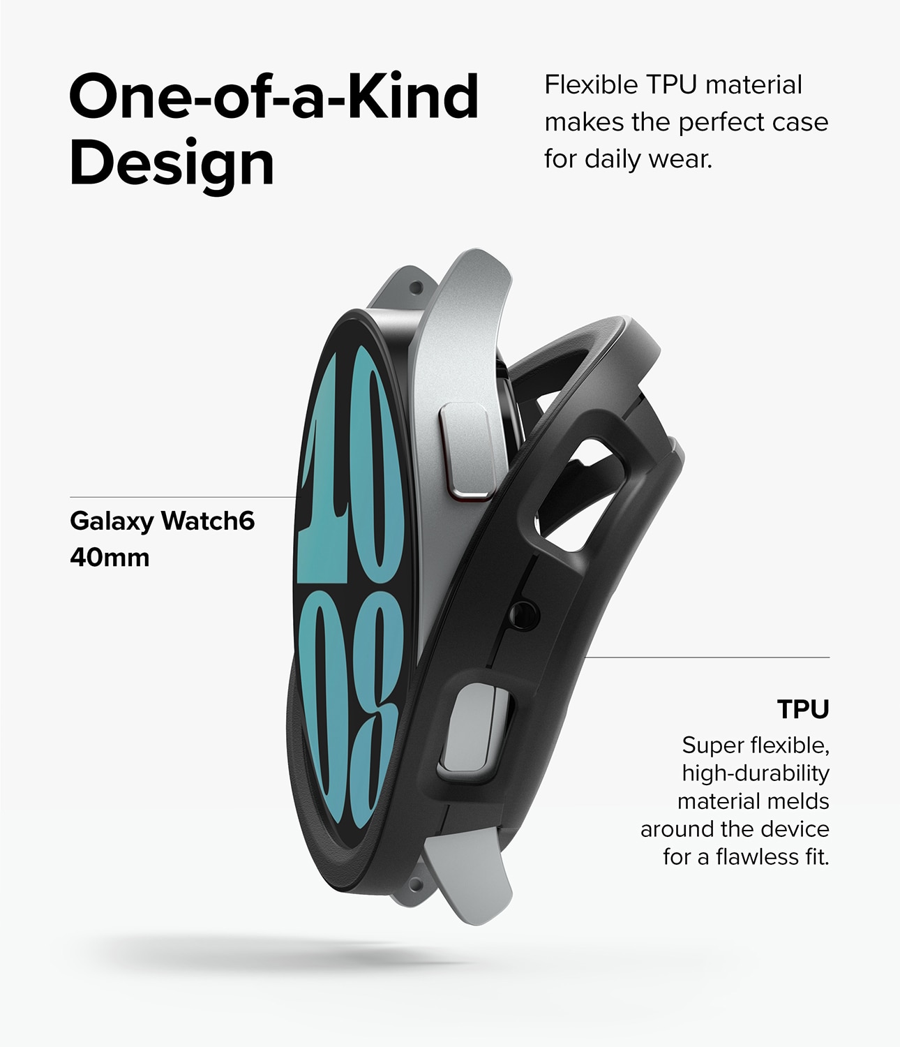 Samsung Galaxy Watch 6 40mm Deksel Air Sports svart