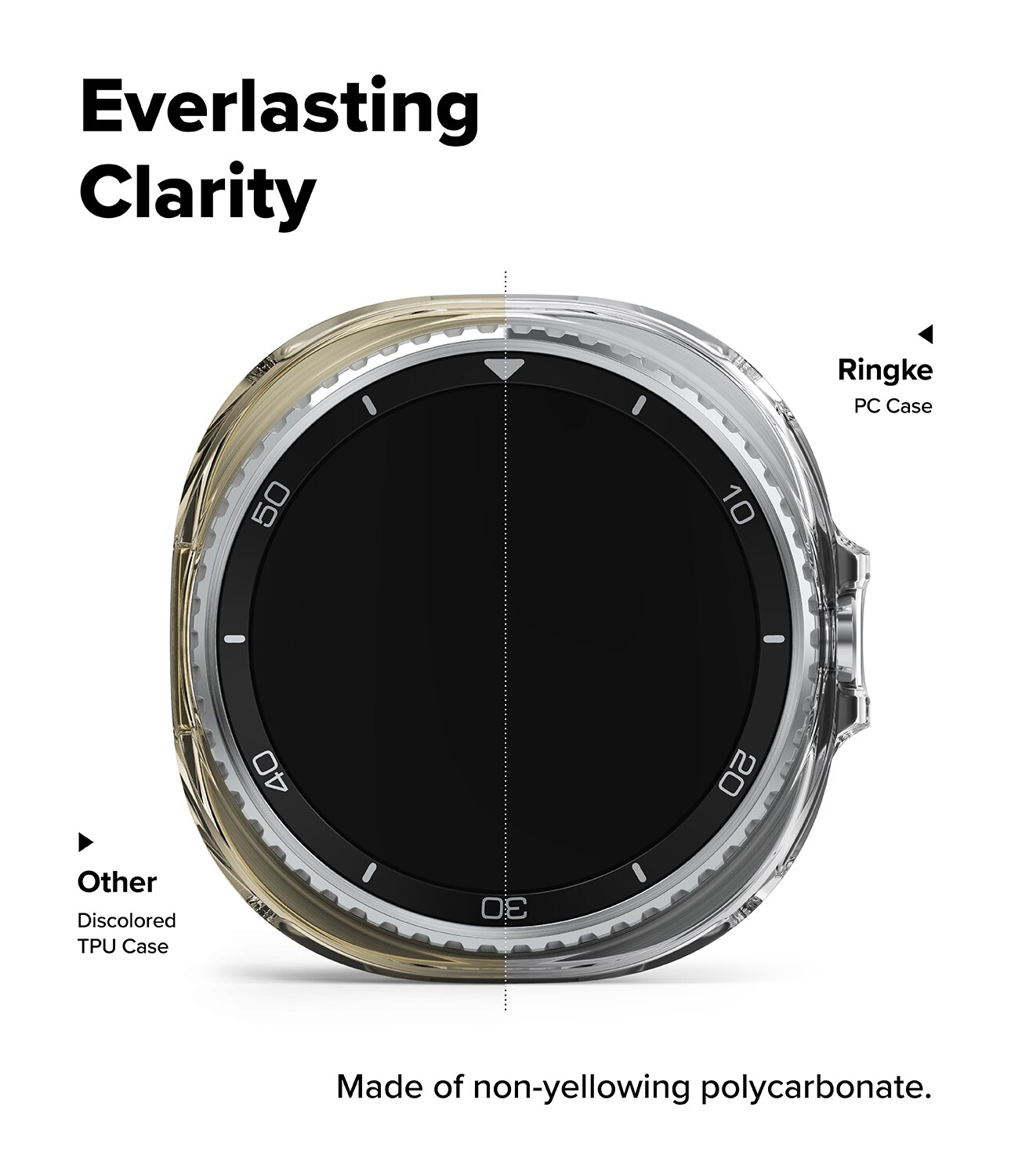 Slim Case (2-pack) Samsung Galaxy Watch 8 Classic Matte Black & Clear