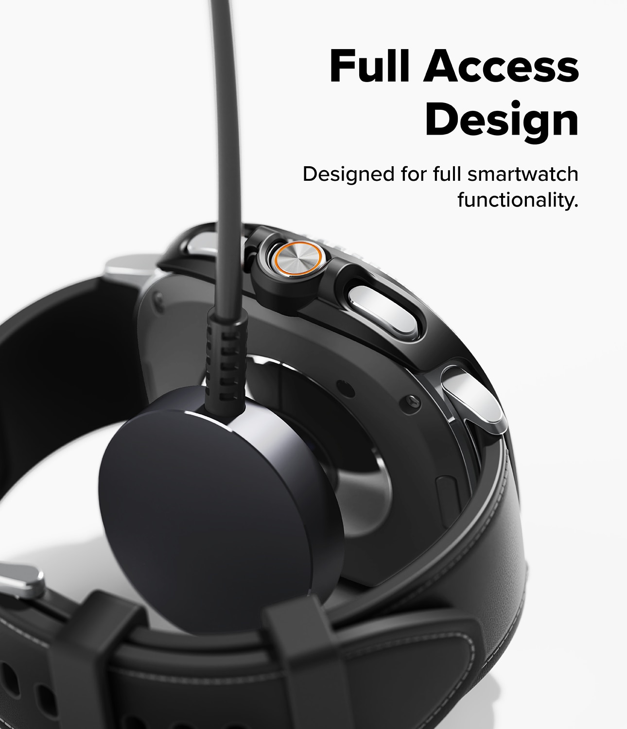 Slim Case (2-pack) Samsung Galaxy Watch 8 Classic Matte Black & Clear