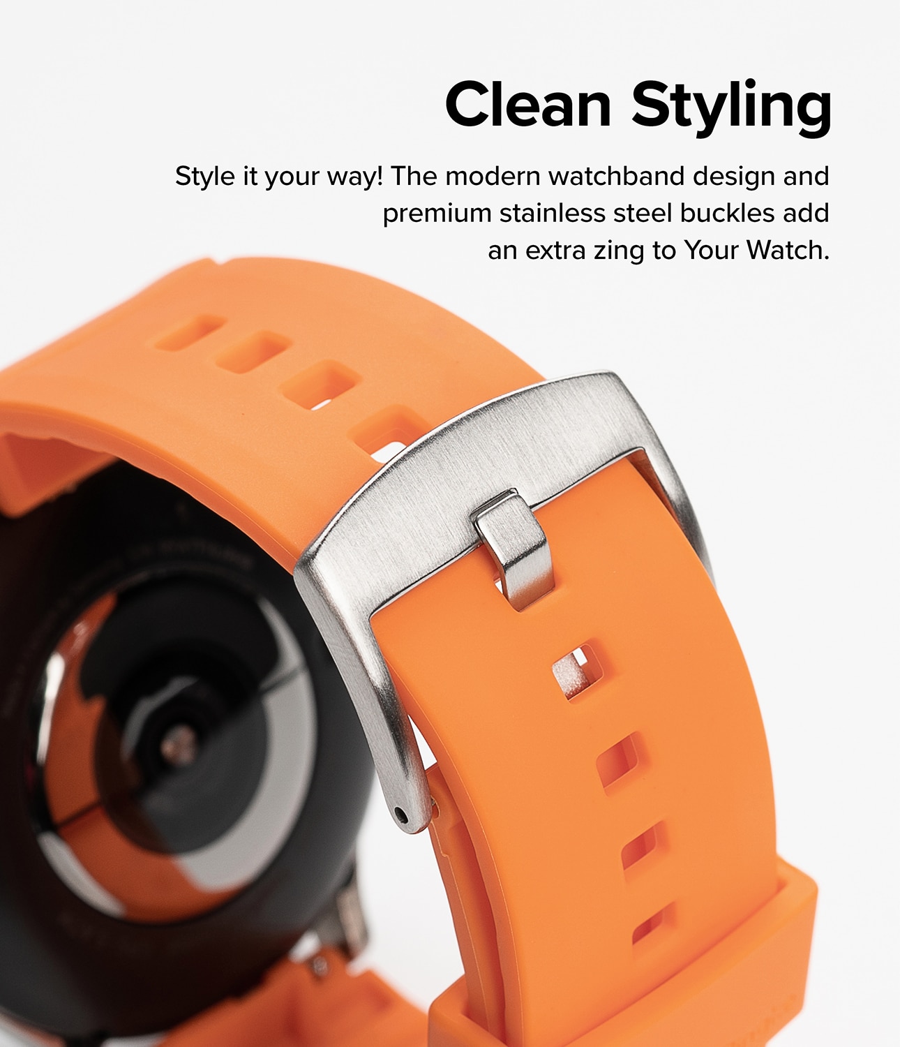 Rubber One Bold Band Samsung Galaxy Watch 6 Classic 47mm Orange