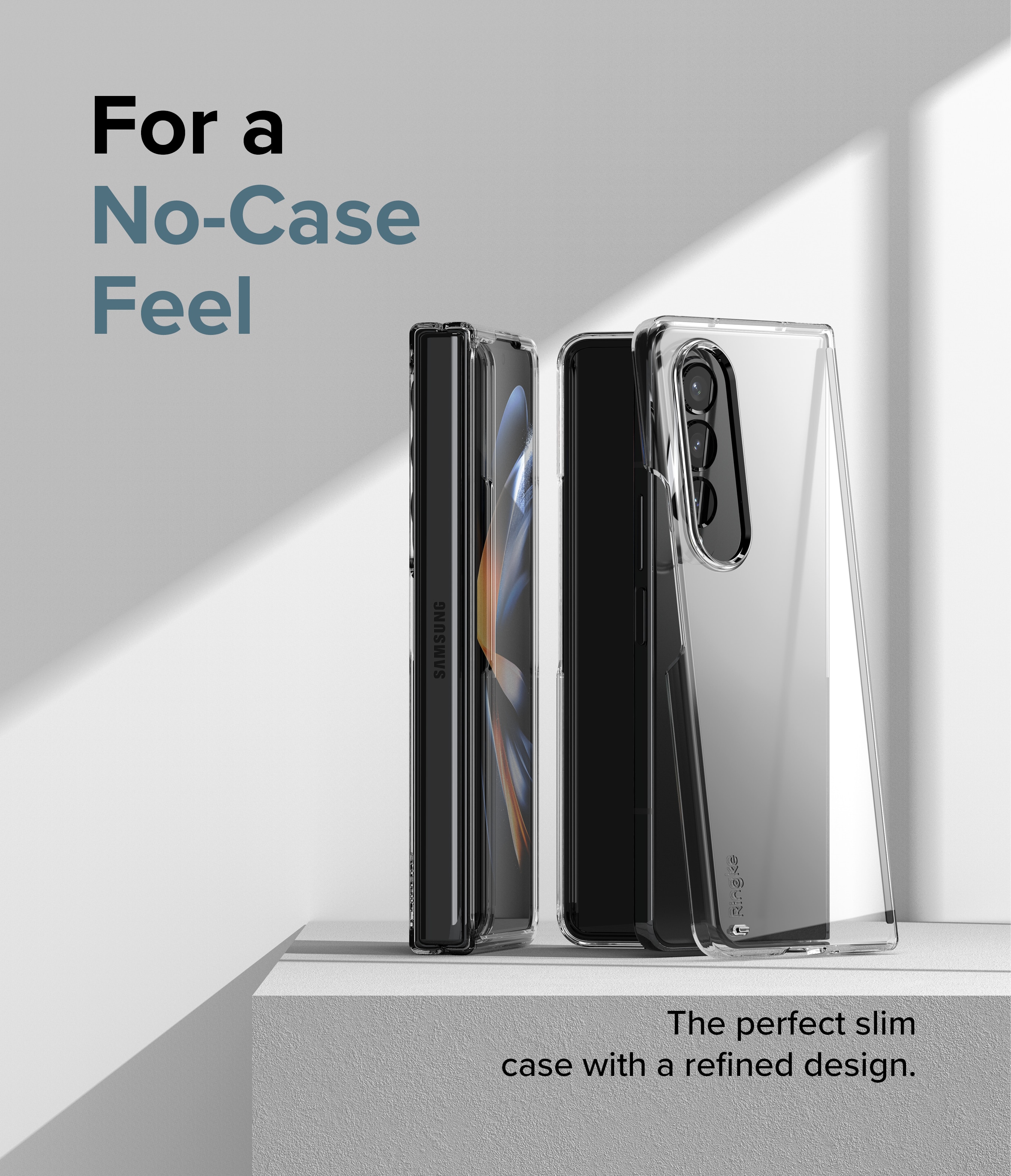 Slim Case Samsung Galaxy Z Fold 4 Gjennomsiktig
