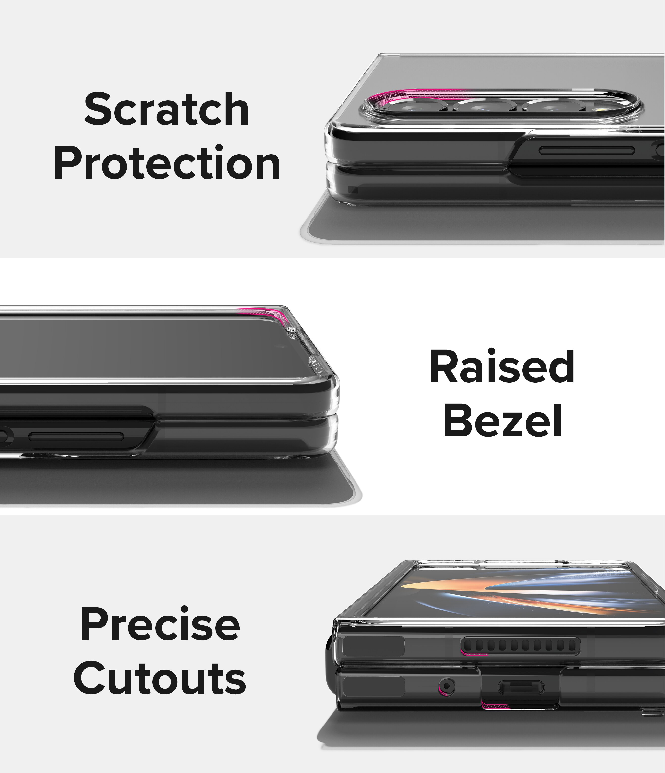 Slim Case Samsung Galaxy Z Fold 4 Gjennomsiktig