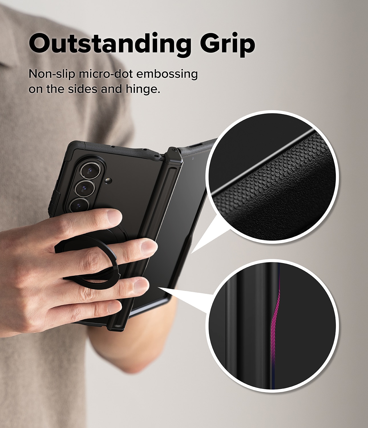 Alles Magnetic Case Samsung Galaxy Z Fold 7 svart