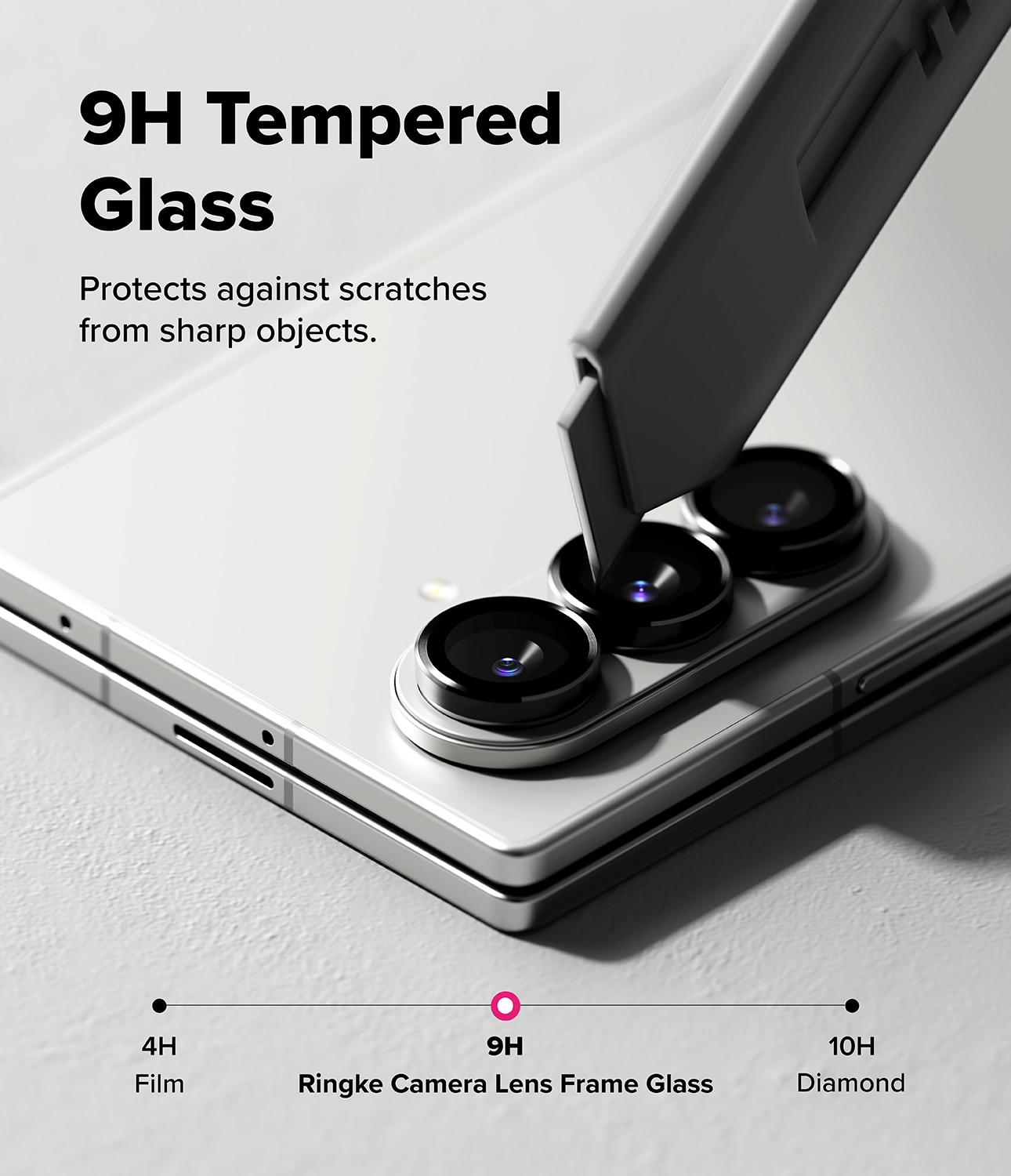 Camera Lens Frame Glass (2-pack) Samsung Galaxy Z Fold 7 Black