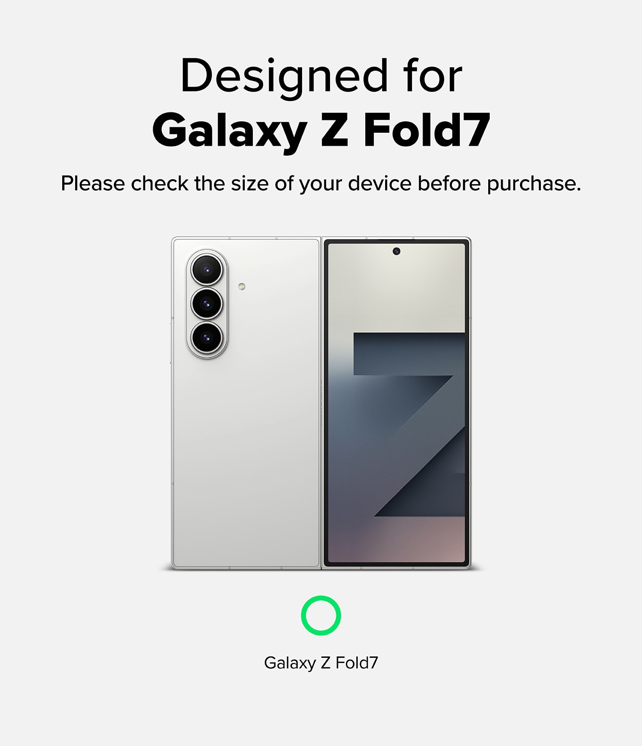 Fusion Case Samsung Galaxy Z Fold 7 Clear